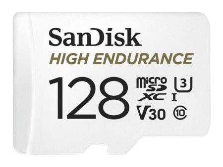 High Endurance 128GB microSDXC Card with Adapter